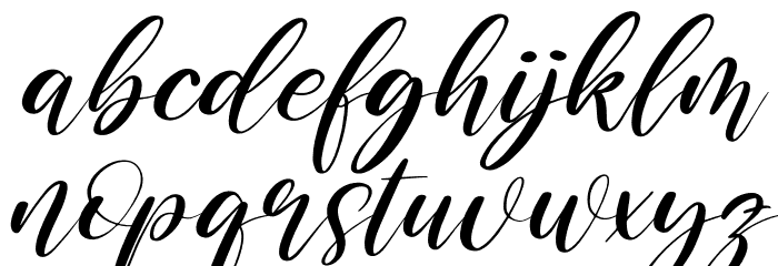 Muttiara Pagi Italic Font LOWERCASE