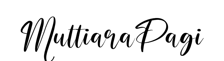 Muttiara Pagi  フリーフォントのダウンロード