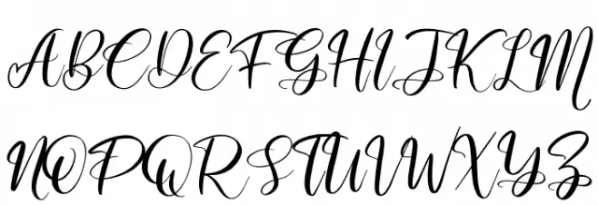 Muttiara Pagi Schriftart Groß