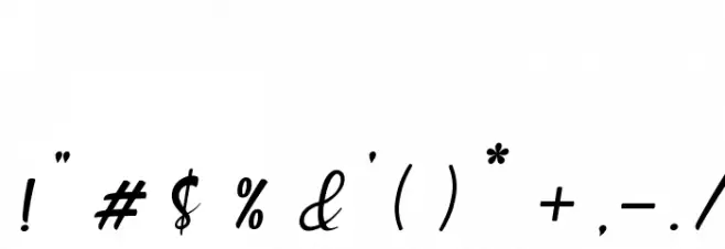 Muttung - Rustic Font OTHER CHARS