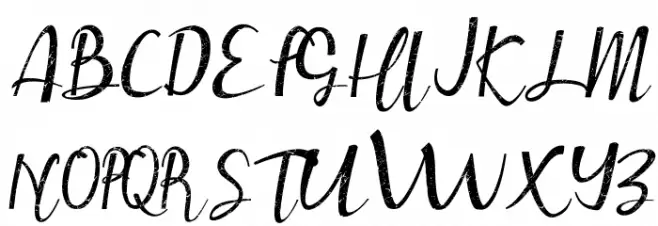 Muttung - Rustic Schriftart Groß