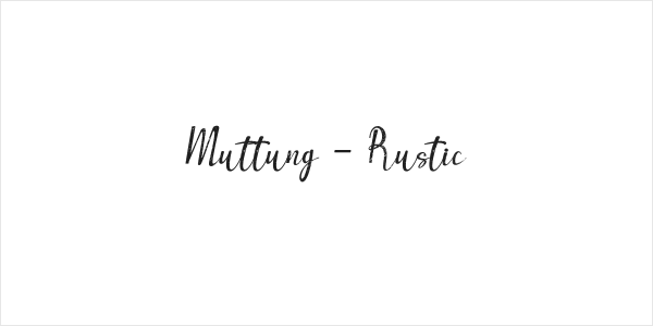 Muttung - Rustic Logo