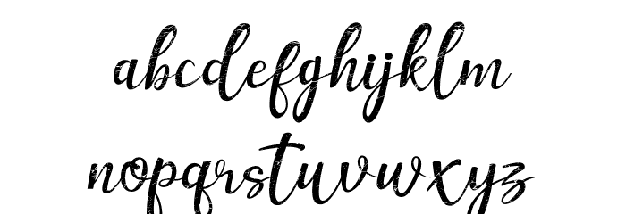 Muttung - Rustic Font LOWERCASE