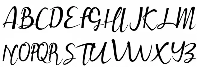 Muttung Font UPPERCASE