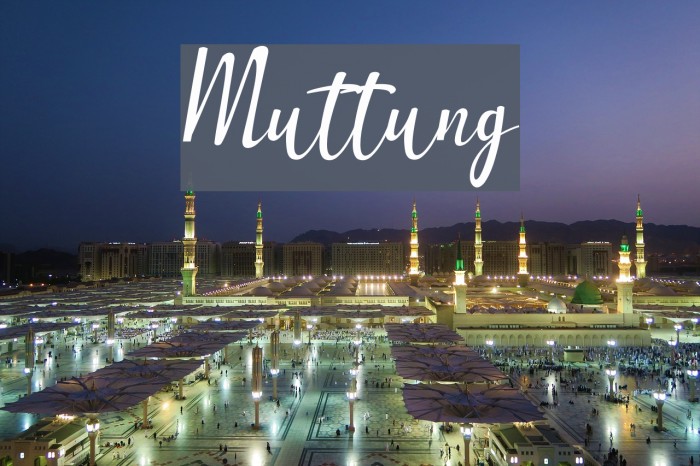 Muttung Font examples
