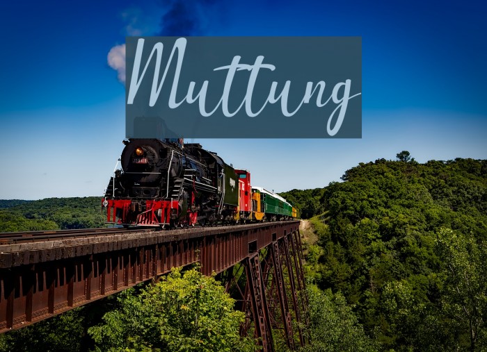 Muttung Font examples