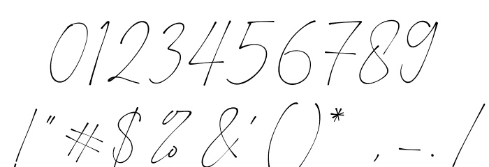 Mutually Beneficial Font OTHER CHARS