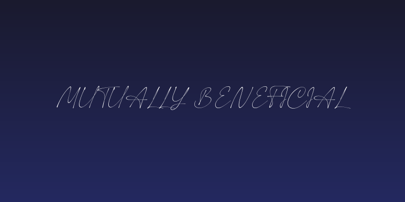 Mutually Beneficial Social Header