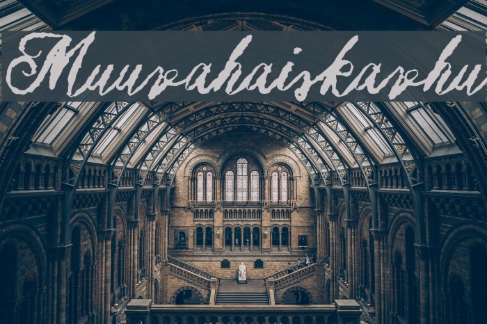 Muurahaiskarhu Font examples