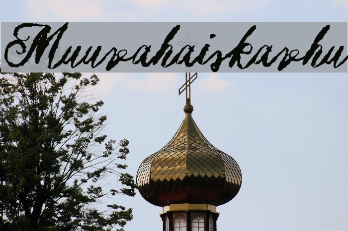 Muurahaiskarhu Font examples