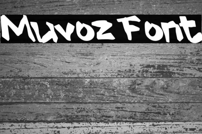 Muvoz フォント examples