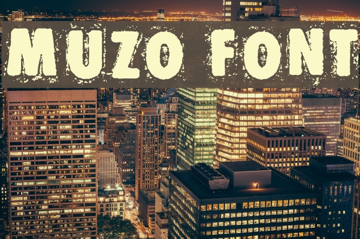 Muzo Font examples