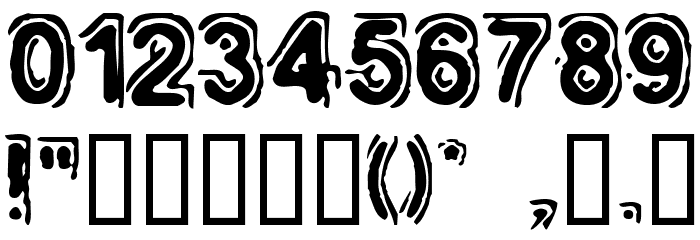 Muzzle Font OTHER CHARS