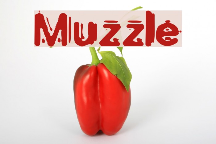 Muzzle Font examples