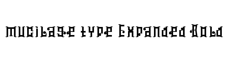 mucilage type Expanded Bold  Fuentes Gratis Descargar