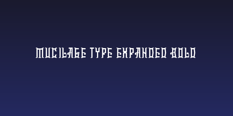 mucilage type Expanded Bold Social Header