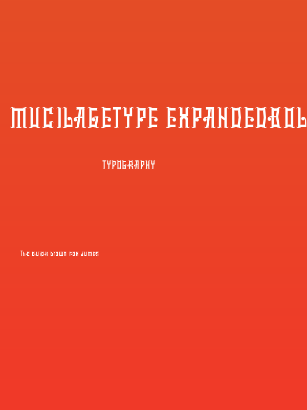 mucilagetype-ExpandedBold Poster