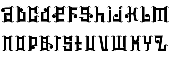 mucilagetype-ExpandedBold Font LOWERCASE