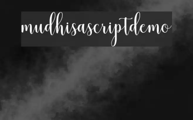 mudhisascriptdemo Font examples