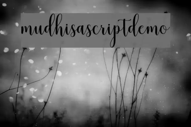 mudhisascriptdemo Font examples