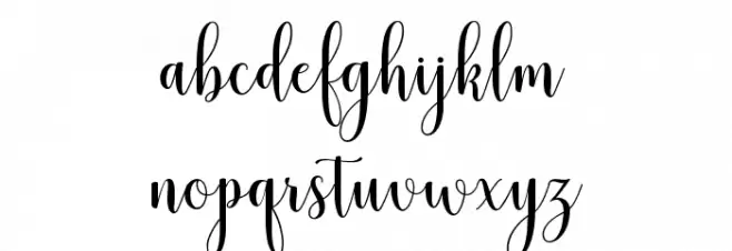 mudhisascriptdemo Caratteri MINUSCOLO