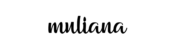 muliana  Frei Schriftart Herunterladen