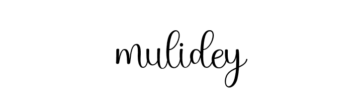 mulidey  नि: शुल्क फ़ॉन्ट्स डाउनलोड