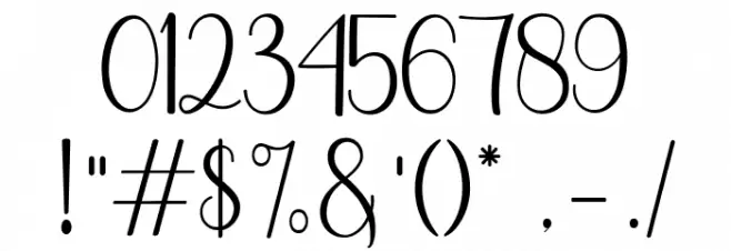 mulidey Font OTHER CHARS