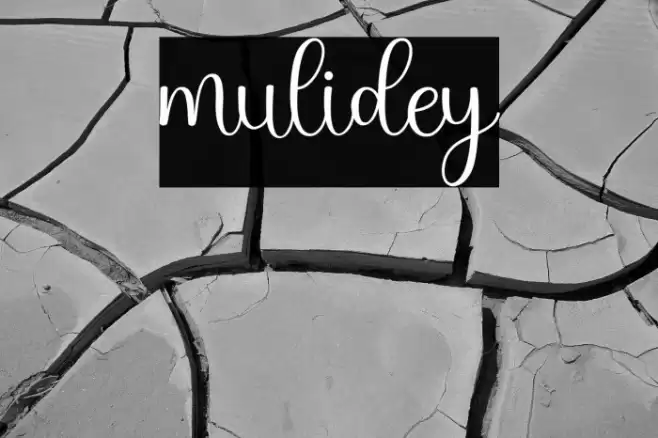 mulidey Font examples