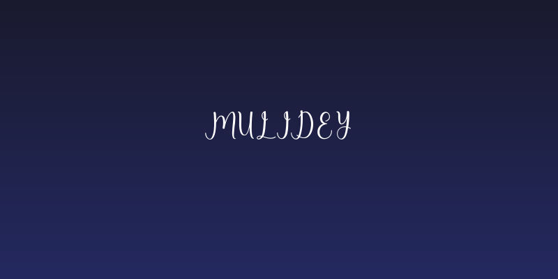 mulidey Social Header