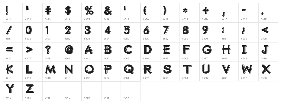 mumumu [sRB] Character Map