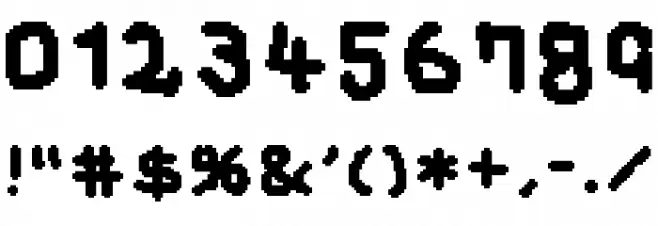 musekinin Font OTHER CHARS