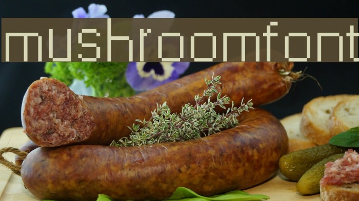 mushroomfont Font examples