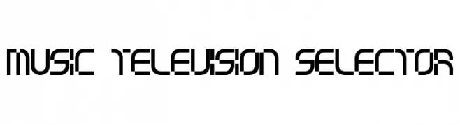 music television selector  フリーフォントのダウンロード