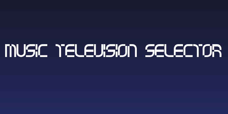 music television selector Social Header