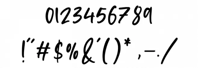 musicalina Font OTHER CHARS