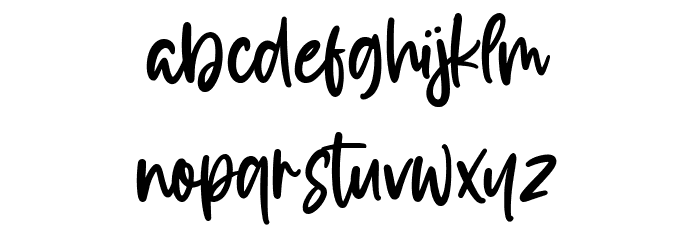musicalina Font LOWERCASE