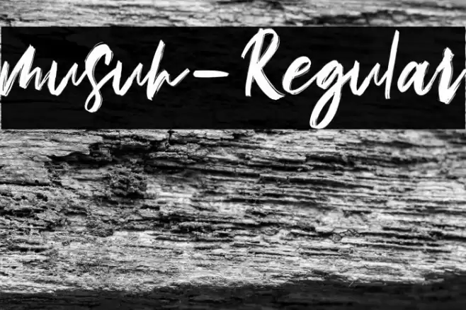 musuh-Regular Font examples