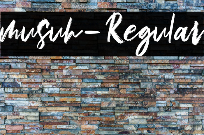 musuh-Regular Example 3