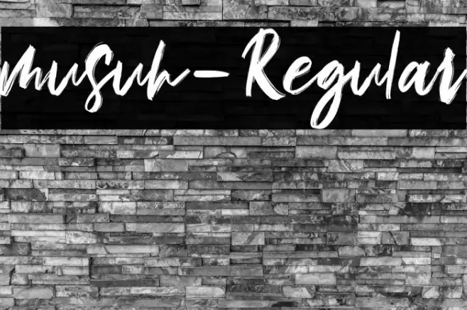 musuh-Regular Font examples