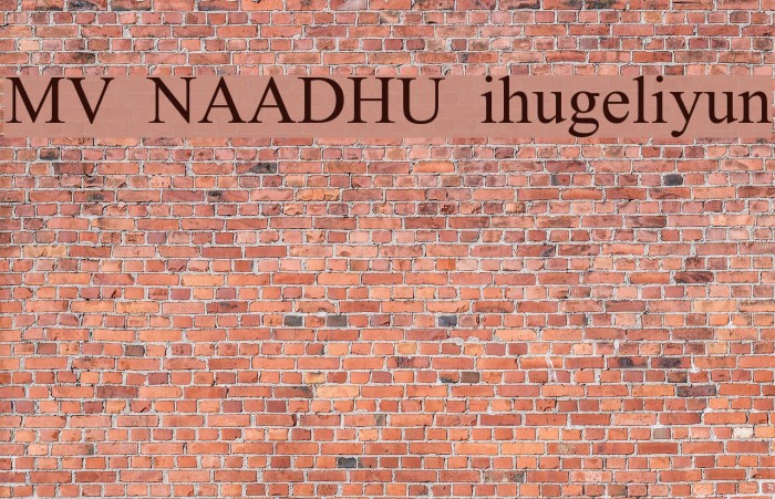 MV NAADHU ihugeliyun Font examples