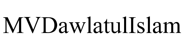 MVDawlatulIslam  font caratteri gratis