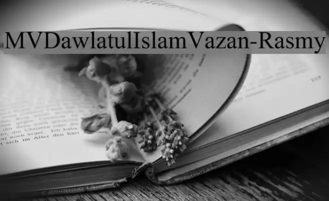 MVDawlatulIslamVazan-Rasmy Font examples
