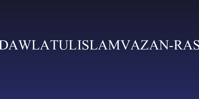 MVDawlatulIslamVazan-Rasmy Social Header