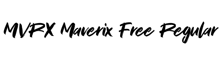 MVRX Maverix Free Regular  フリーフォントのダウンロード