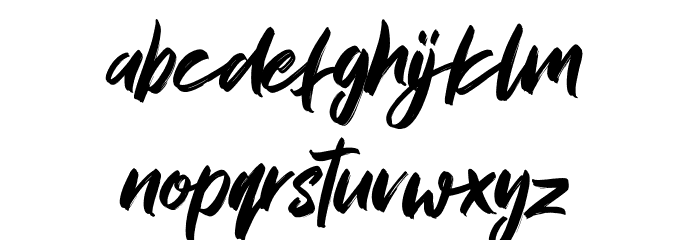 MVRX Maverix Free Regular Font LOWERCASE