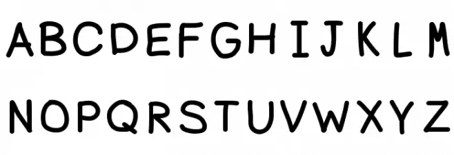 MVUHandwriting Fonte MAIÚSCULAS