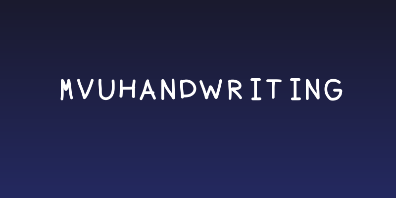 MVUHandwriting Social Header