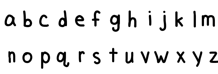 MVUHandwriting Font LOWERCASE