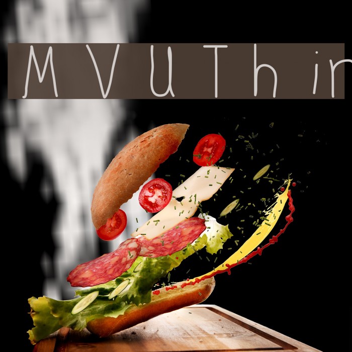 MVUThin Font examples
